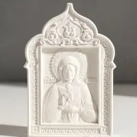 Икона &laquo;Святая Матрона&raquo;, с подвесом, 12&times;8&times;2 см, гипс
