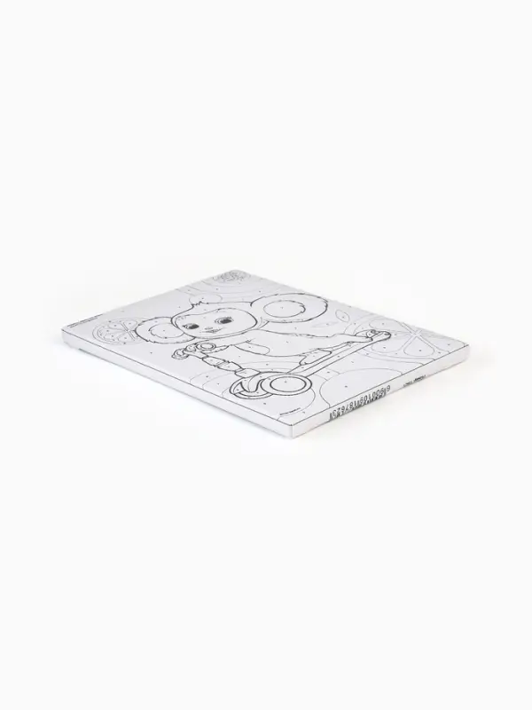 Картина по номерам с подрамником &laquo;Чебурашка на самокате&raquo;, 21&times;15 см