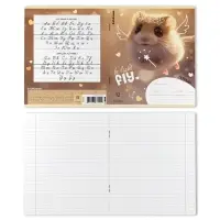 Тетрадь 12 листов в линейку ErichKrause Fluffy, 60 г/м&sup2;, обложка мелованный картон, МИКС