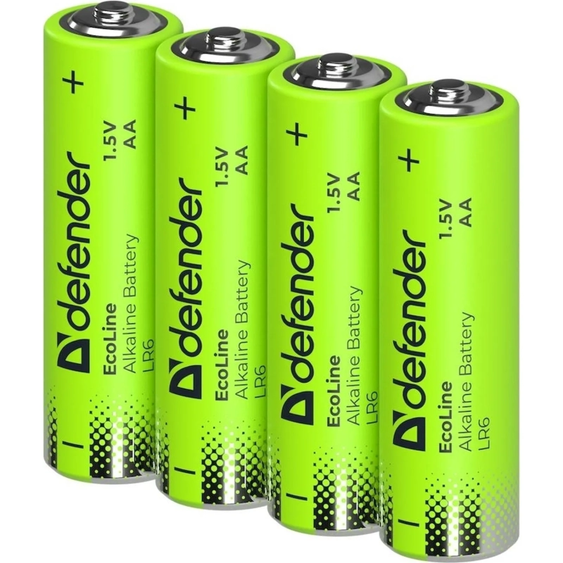 Батарейка DEFENDER алкалиновая LR6-24box АА, бокс 24шт/уп EcoLine