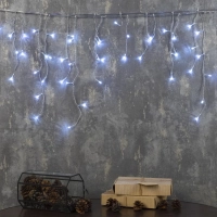 Гирлянда светодиодная Бахрома 1.8х0.5 м, IP20, 48 LED, бел, 8 реж 3556829