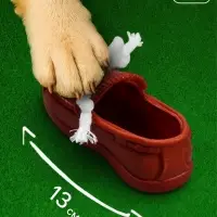 Игрушка с канатом &laquo;Мокасины&raquo;, 13 см, тёмно-коричневая