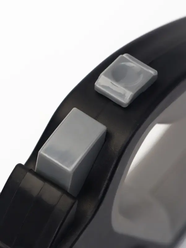 Рулетка &laquo;Пижон&raquo;, 3 м, до 15 кг, трос, светоотражающая, прорезиненная ручка, серая