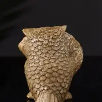 Фигурка гипс &laquo;Сова ученая&raquo;, 8&times;9&times;7 см, бежевый