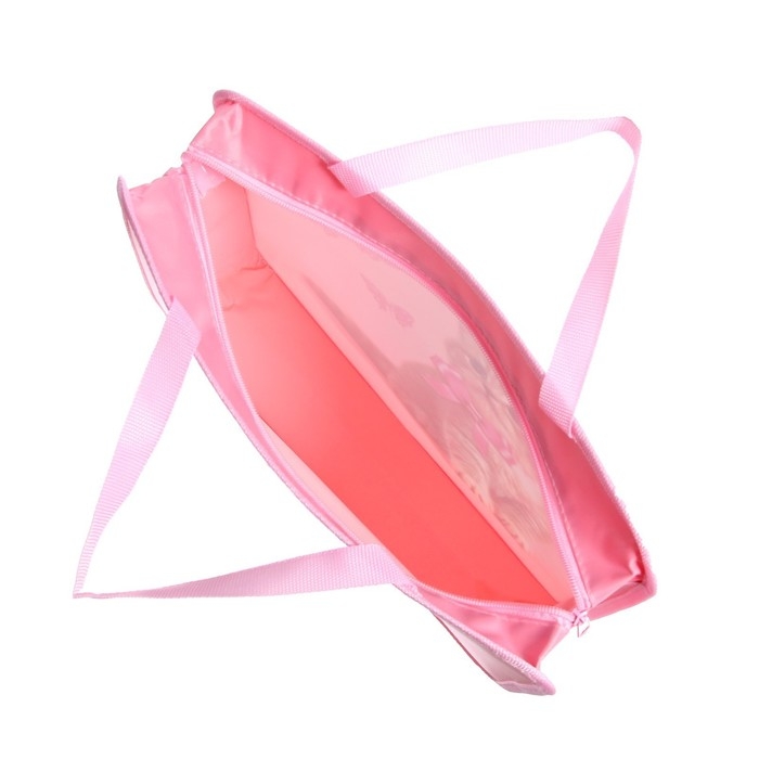 Папка с ручками А4, 330 х 260 х 75 мм, пластиковая, ручки-тесьма, Calligrata  Папка с ручками А4, 330 х 260 х 75 мм, пластиковая, ручки-тесьма, Calligrata "Котик"