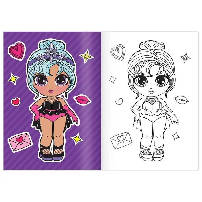 Раскраска «WOW Girls. Звёздный вечер», формат А5, 12 стр. Раскраска «WOW Girls. Звёздный вечер», формат А5, 12 стр.