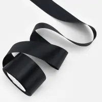 Лента атласная, 50 мм, 23&plusmn;1 м, чёрная №39