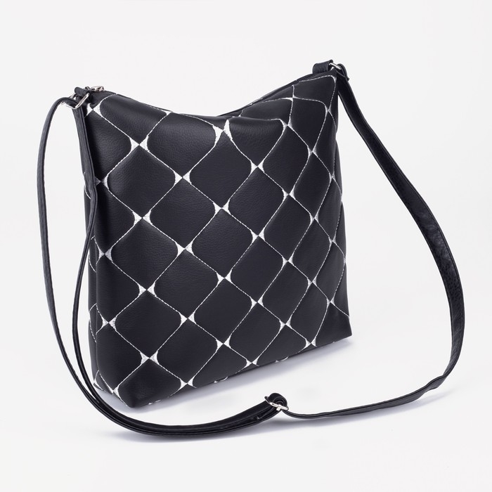 Кросс-боди на молнии, цвет чёрный Кросс-боди на молнии, цвет чёрный