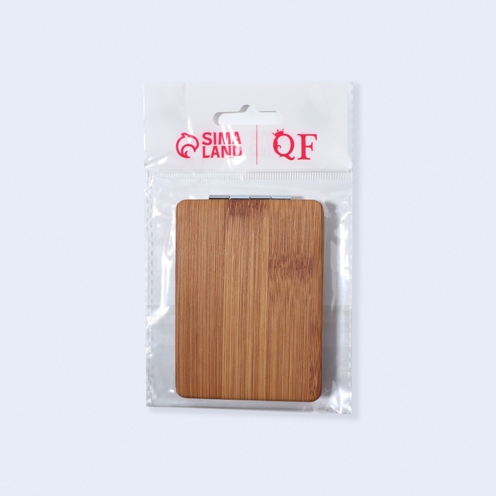 Зеркало складное «Бамбук», 6,4 × 9 см, с увеличением, цвет «тёмное дерево» Зеркало складное «Бамбук», 6,4 × 9 см, с увеличением, цвет «тёмное дерево»