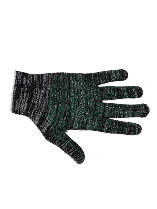 Перчатки садовые, хб, вязка 10 класс, 4 нити, размер 9, с ПВХ точками, чёрные, Greengo