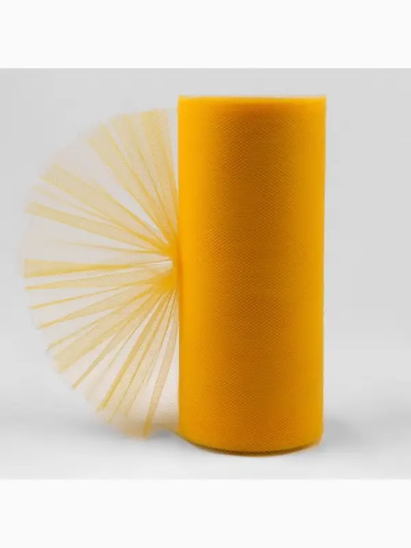 Фатин, 15 см, 23&plusmn;1 м, 11&plusmn;1 г/м&sup2;, тёмно-жёлтый №6