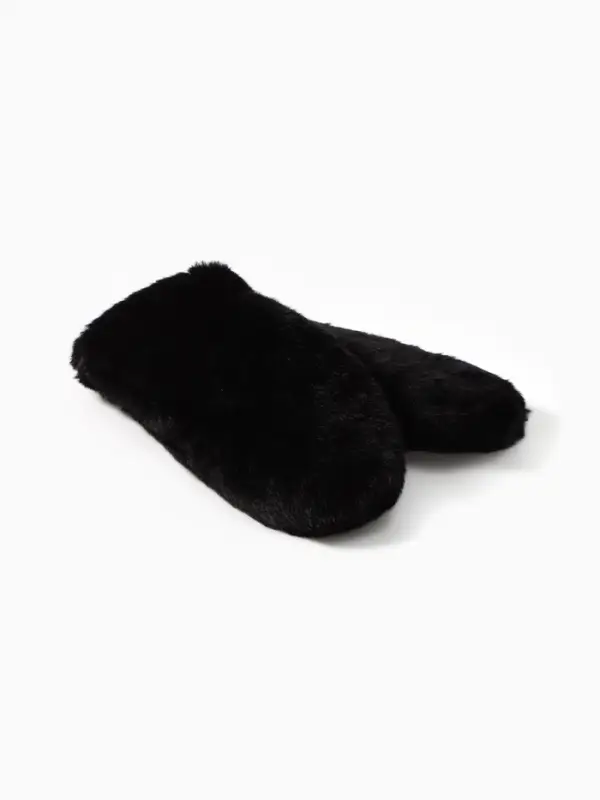 Варежки женские MINAKU цв.черный р-р 26*12см Варежки женские MINAKU цв.черный р-р 26*12см