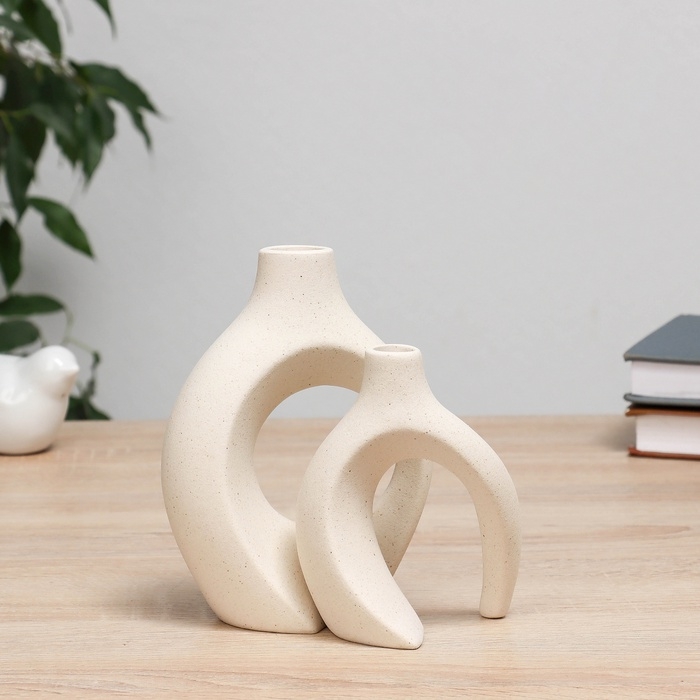 Ваза керамика настольная Ваза керамика настольная "Ловис" 14х7х15 см