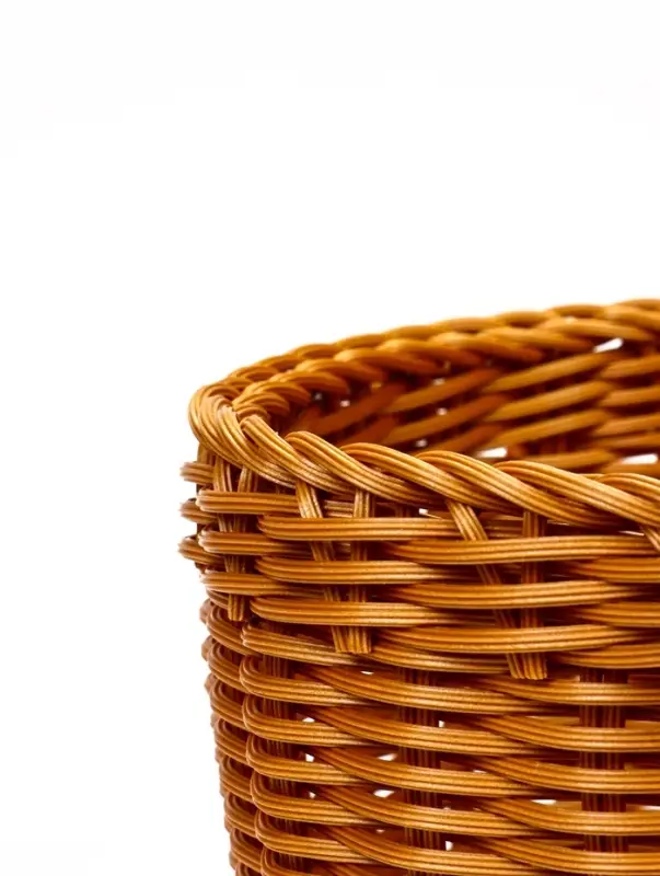 Корзина пластик 35 х 22 х 21 см, ручка17 см коричневый