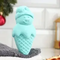 Бомбочка для ванн "Снеговик" с ароматом лаванды, 55 г