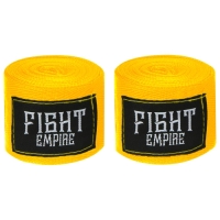 Бинты боксерские FIGHT EMPIRE, 3 метра (пара), цвет желтый