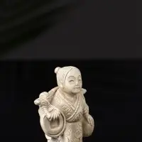Набор фигурок &laquo;Нэцкэ&raquo;, 5 шт., 20&times;10&times;7 см, бежевый