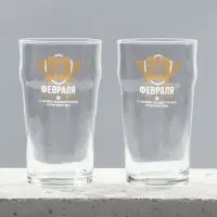 Подарочный набор пивных бокалов &laquo;23 февраля&raquo;, 570 мл