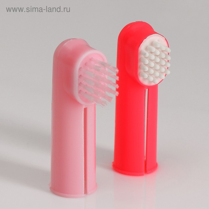 Набор щётка - напальчник и массажер для десен, микс цветов Набор щётка - напальчник и массажер для десен, микс цветов