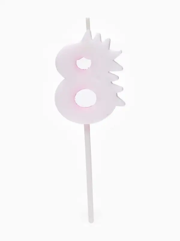 Свеча для торта цифра 8 «Зверюшки», 5 см Свеча для торта цифра 8 «Зверюшки», 5 см