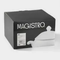 Супница Magistro &laquo;Бланш&raquo;, 2 л, 26.5&times;21&times;17.5 см, фарфор, белая