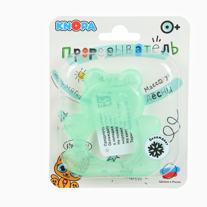 Прорезыватель охлаждающий с водой «Мишка», цвет МИКС, КНОПА Прорезыватель охлаждающий с водой «Мишка», цвет МИКС, КНОПА