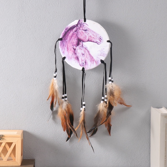 Ловец снов 53 Ловец снов 53 "Лошадь" круг d=16 см