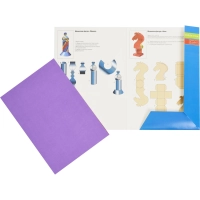 Картон цветной 16л.8цв,А4 Луч Школа творчества немелованный в папке 1795-08