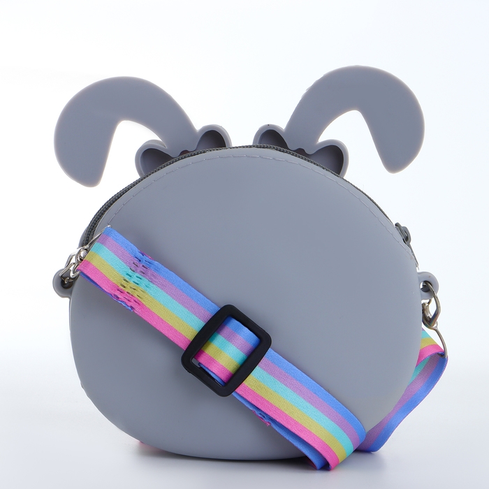 Сумка детская на молнии «Выбражулька», цвет серый