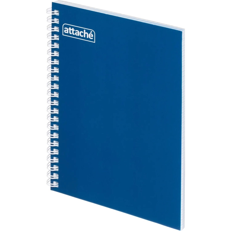 Бизнес-тетрадь А5 80л  ATTACHE, спираль,синий, блок 60г, обложка 215г