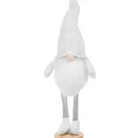 Фигура текстиль &laquo;Гном в белом&raquo; 55 см, 1 LED, от батареек AG13&times;3, свечение тёплое белое