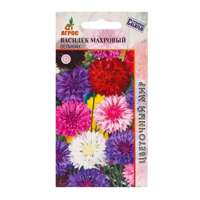 Семена Василек Махровый Великан 0.4г* Семена Василек Махровый Великан 0.4г*