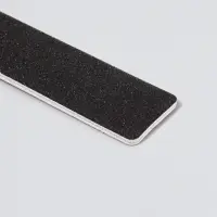 Пилка для ногтей, широкая, 100/180 грит, 18 см, чёрная