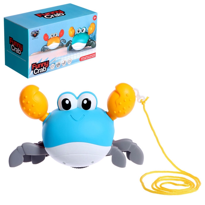 Заводная игрушка «Весёлый крабик», цвета МИКС Заводная игрушка «Весёлый крабик», цвета МИКС