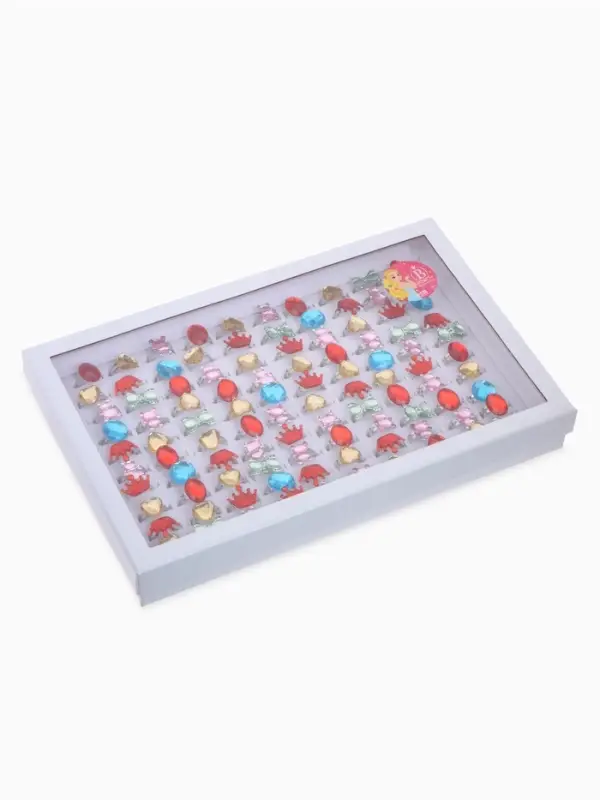 Кольцо &laquo;Выбражулька. Радости&raquo;, форма МИКС, цвет МИКС в серебре, безразмерное