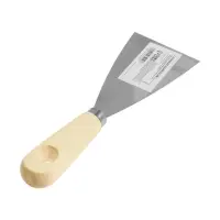 Шпатель малярный ТУНДРА, металлический, деревянная рукоятка, 60 мм