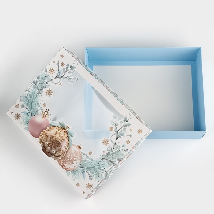 Коробка подарочная новогодняя складная «Счастья в Новом году», 32 х 24 х 9 см Коробка подарочная новогодняя складная «Счастья в Новом году», 32 х 24 х 9 см