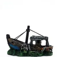 Декор для аквариума &laquo;Корабль с мачтой&raquo;, 12&times;5.5&times;9.5 см