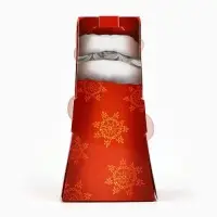 Коробка складная с окном «Дедушка Мороз», 6 х 12 х 3.5 см