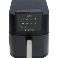 Аэрогриль BRAYER 2041BR,1500Вт, 5л, 8 программ, 200&deg;С, LСD-дисплей,таймер,решетка
