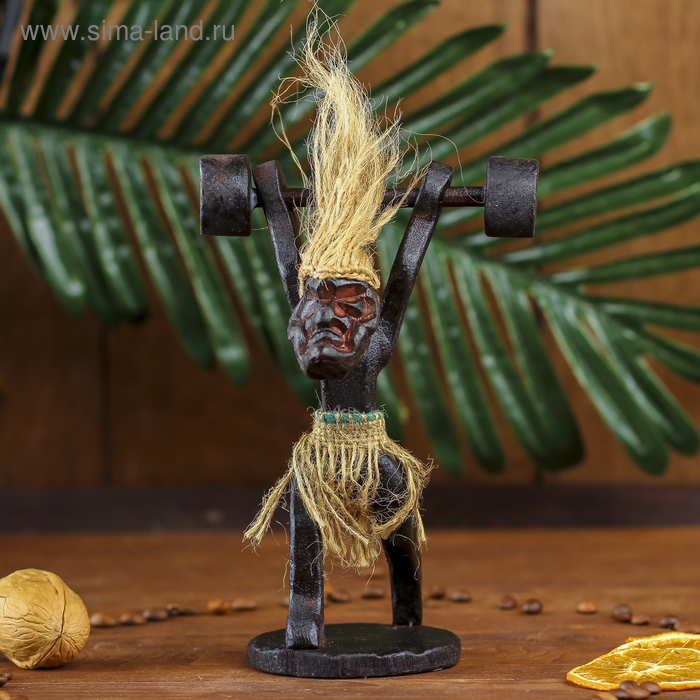 Сувенир дерево Сувенир дерево "Абориген-штангист" 30 см