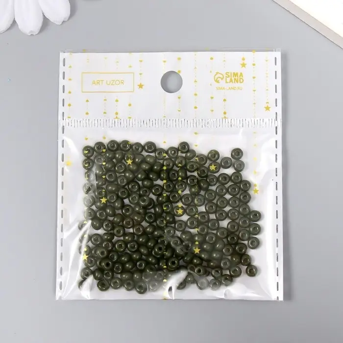 Бисер стекло 6/0  Бисер стекло 6/0 "Маренго" 15 гр