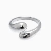 Кольцо "Капли БО", цвет золото безразмерное