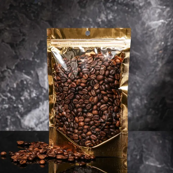 Пакет дой-пак, матовый, золотой, с прозрачной стенкой,14 х 20 х 8 см Пакет дой-пак, матовый, золотой, с прозрачной стенкой,14 х 20 х 8 см