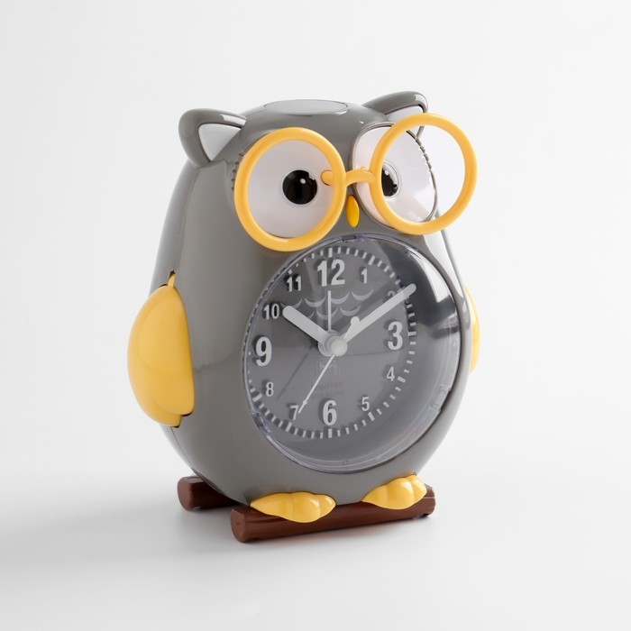 Часы - будильник настольные Часы - будильник настольные "Сова", дискретный ход, циферблат d-7.5 см, 13 х 11 см, 2AА