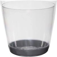 Кашпо ОРХИДЕЯ D180мм 3л с поддоном, Прозрачный