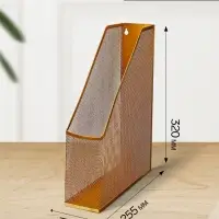 Лоток для бумаг Calligrata, вертикальный, металлическая сетка, 1 отделение, золото