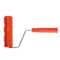 Валик декоративный ТУНДРА, резиновый, &laquo;кирпич плоский&raquo;, рукоятка d=6 мм, 180 мм