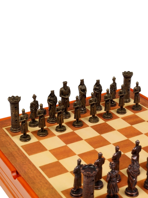 Шахматы  Шахматы "Крестовый поход", настольная игра, 36 х 36 см, король h-8 см, пешка h-6 см