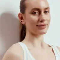 Серьга кафф &laquo;Таяние&raquo; два бублика, цвет золото